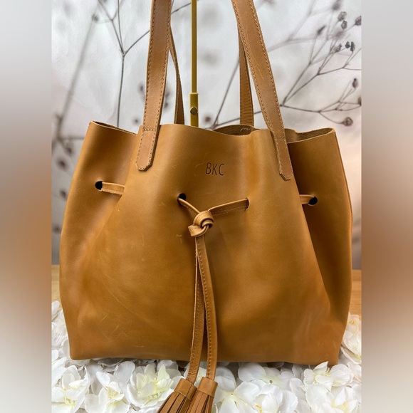 ABLE brand genuine leather bag Able Tan Leather - Picture 4 of 11